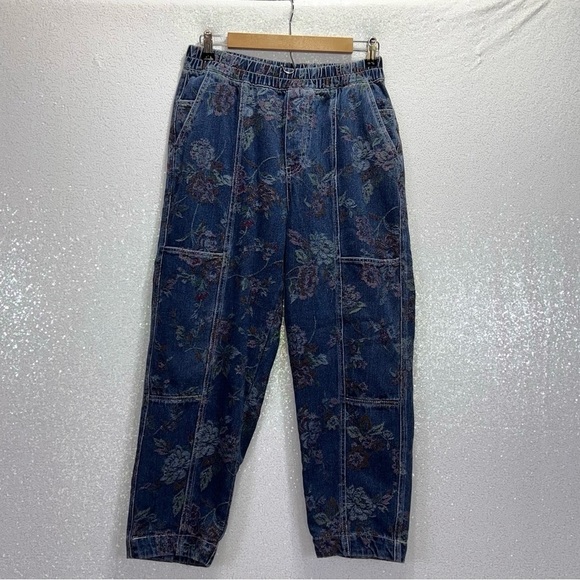 BDG SANDY HIGH WAISTED JOGGER JEAN FLORAL PAISLEY. Size M - Picture 8 of 9